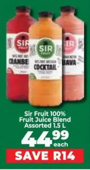 Food Lover's Market Sir Fruit 100% Fruit Juice Blend Assorted offer