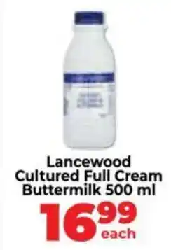 Food Lover's Market Lancewood Cultured Full Cream Buttermilk offer
