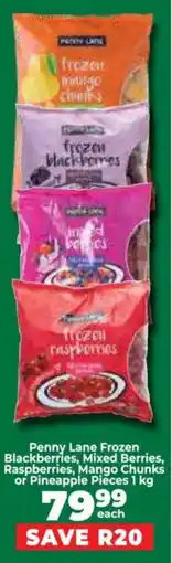 Food Lover's Market Penny Lane Frozen Blackberries, Mixed Berries, Raspberries, Mango Chunks or Pineapple Pieces offer