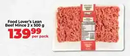 Food Lover's Market Food Lover's Lean Beef Mince offer