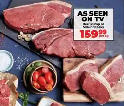 Food Lover's Market Beef Rump or Sirloin Steaks offer
