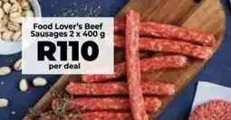 Food Lover's Market Food Lover's Beef Sausages offer