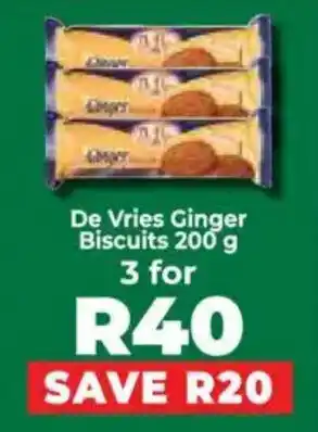 Food Lover's Market De Vries Ginger Biscuits offer