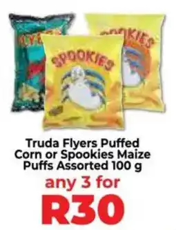 Food Lover's Market Truda Flyers Puffed Corn or Spookies Maize Puffs Assorted offer