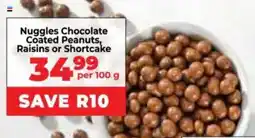Food Lover's Market Nuggles Chocolate Coated Peanuts, Raisins or Shortcake offer