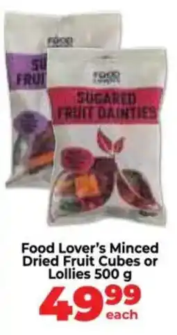 Food Lover's Market Food Lover's Minced Dried Fruit Cubes or Lollies offer