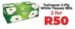 Food Lover's Market Twinsaver 2-Ply White Tissues offer