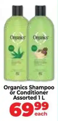 Food Lover's Market Organics Shampoo or Conditioner Assorted offer