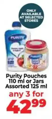 Food Lover's Market Purity Pouches or Jars Assorted offer