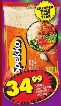 Shoprite Spekko long grain parboiled rice offer