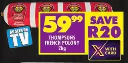 Shoprite Thompsons french polony offer