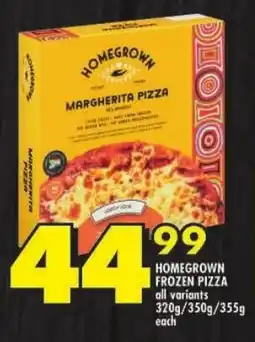 Shoprite Homegrown frozen pizza offer
