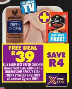 Shoprite Farmbest fresh chicken braai pack offer