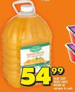 Shoprite Fair cape fruit juice blend all variants offer