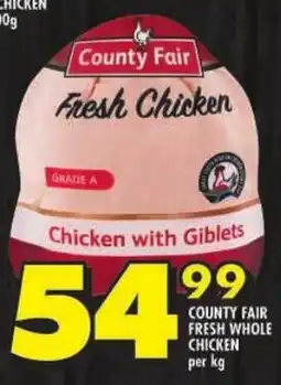 Shoprite County fair fresh whole chicken offer