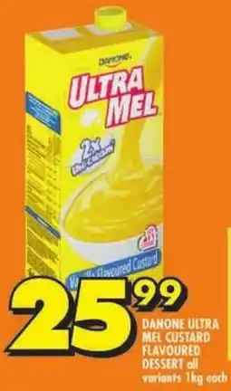 Shoprite Danone ultra mel custard flavoured dessert all variants offer