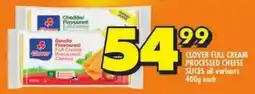 Shoprite Clover full cream processed cheese slices offer