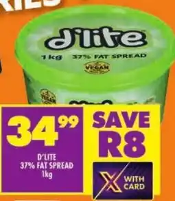 Shoprite D'lite 37% fat spread offer