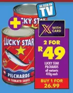 Shoprite Lucky star pilchards offer
