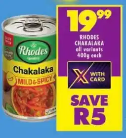Shoprite Rhodes chakalaka offer