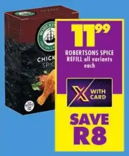 Shoprite Robertsons spice refill all variants offer