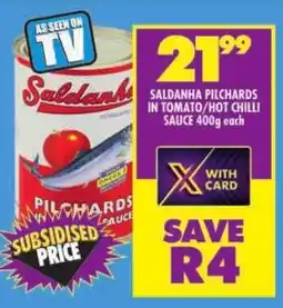 Shoprite Saldanha pilchards in tomato/ hot chilli sauce offer