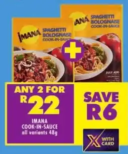 Shoprite Imana cook-in-sauce all variants offer