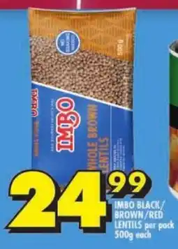 Shoprite Imbo black/ brown/ red lentils offer