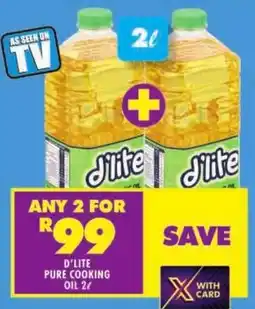 Shoprite D'lite pure cooking oil offer