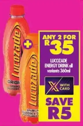 Shoprite Lucozade energy drink offer