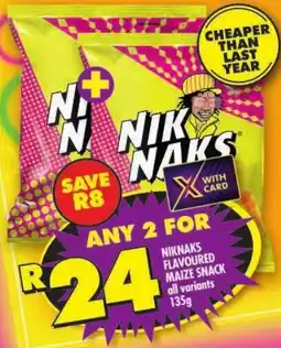 Shoprite Niknaks flavoured maize snack offer