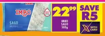 Shoprite Imbo sago offer