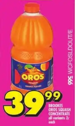 Shoprite Brookes oros squash concentrate all variants offer
