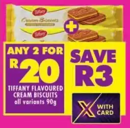 Shoprite Tiffany flavoured cream biscuits all variants offer