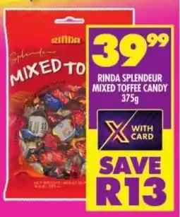 Shoprite Rinda splendeur mixed toffee candy offer