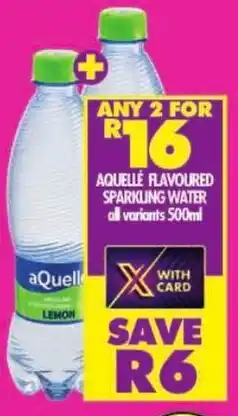 Shoprite Aquelle flavoured sparkling water offer