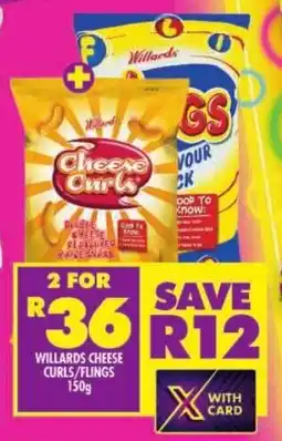 Shoprite Willards cheese curls/ flings offer