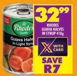 Shoprite Rhodes guava halves in syrup offer