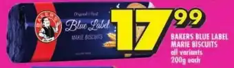 Shoprite Bakers blue label marie biscuits offer