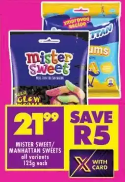 Shoprite Mister sweet/ manhattan sweets offer
