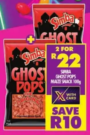 Shoprite Simba ghost pops maize snack offer