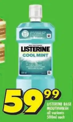 Shoprite Listerine base mouthwash offer