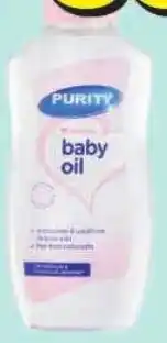 Shoprite Purity essentials baby oil offer