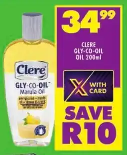 Shoprite Clere gly-co-oil oil offer