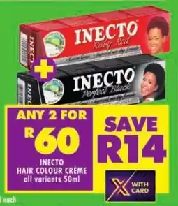 Shoprite Inecto hair colour crème offer