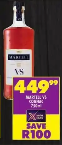 Shoprite Martell vs cognac offer