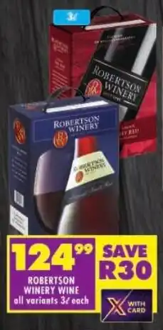 Shoprite Robertson winery wine offer