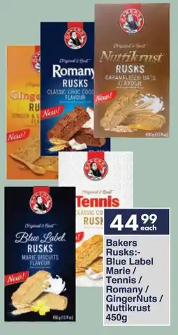 President Hyper Bakers Rusks Blue Label Marie/ Tennis/ Romany/ GingerNuts/ Nuttikrust offer