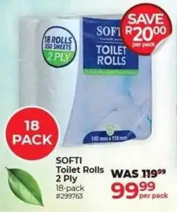 Dis-Chem SOFTI Toilet Rolls 2 Ply offer