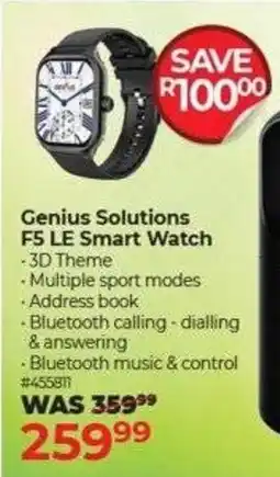 Dis-Chem Genius Solutions F5 LE Smart Watch offer